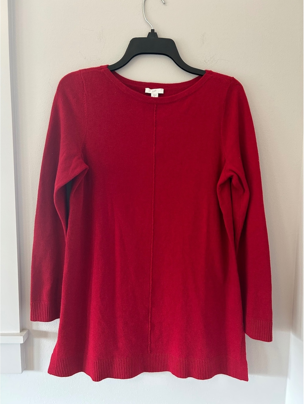 J. Jill Red Cotten Blend Tunic Sweater Women’s Size Small Petite (NWT)